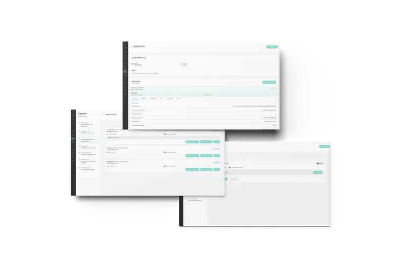 Patient management system interface