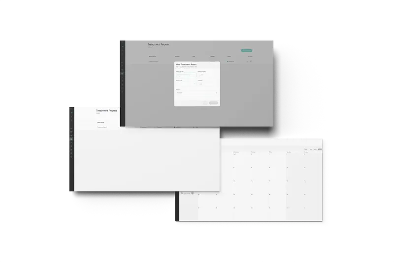 Treatment room management interface